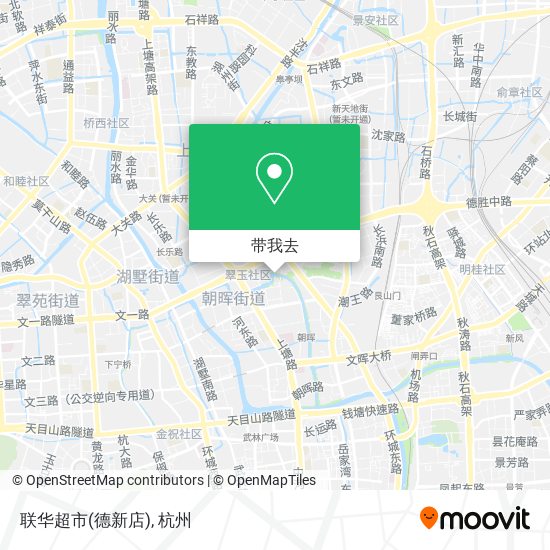 联华超市(德新店)地图