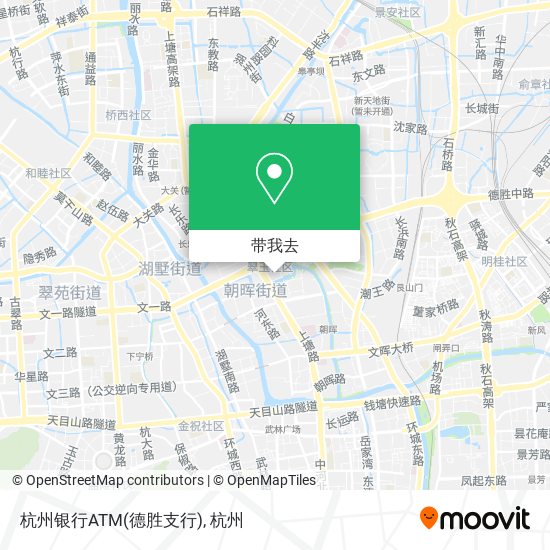 杭州银行ATM(德胜支行)地图