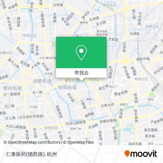 仁泰医药(德胜路)地图