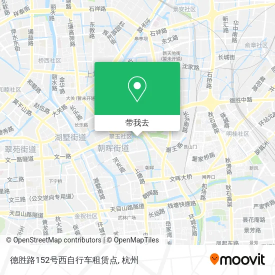 德胜路152号西自行车租赁点地图