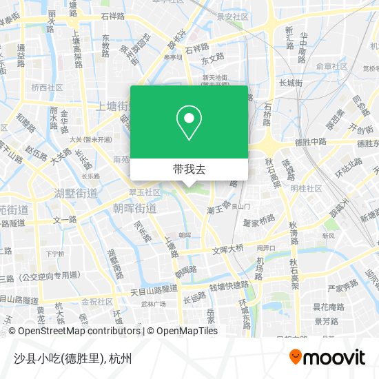 沙县小吃(德胜里)地图