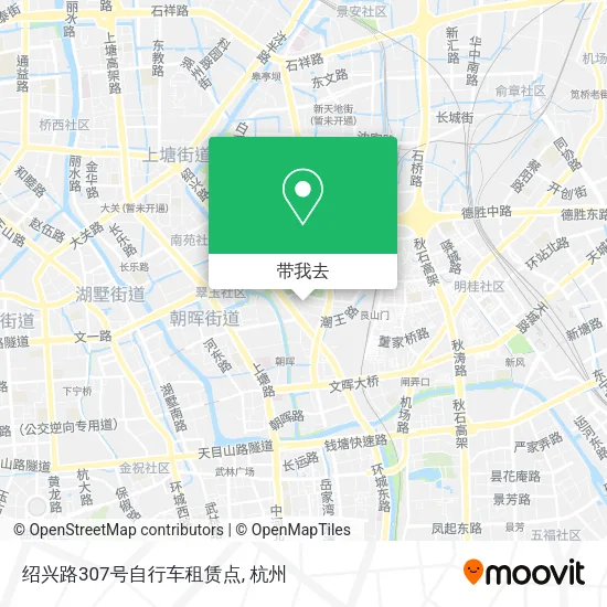 绍兴路307号自行车租赁点地图