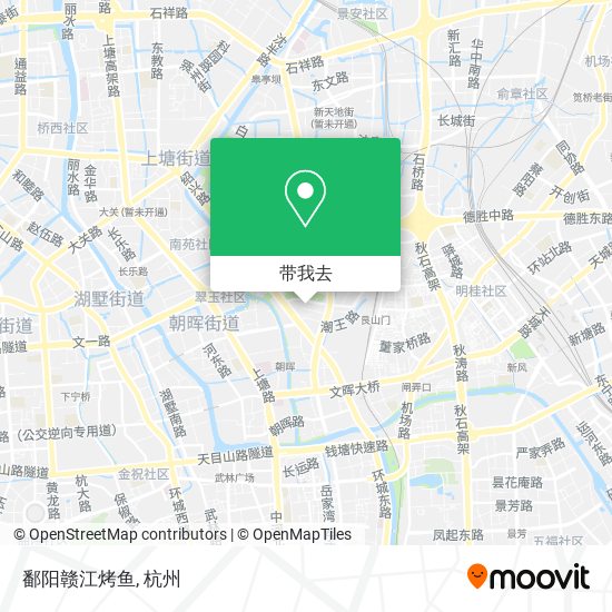 鄱阳赣江烤鱼地图