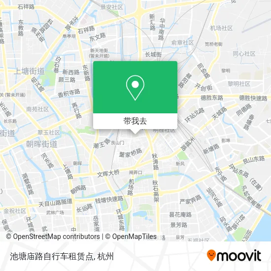 池塘庙路自行车租赁点地图