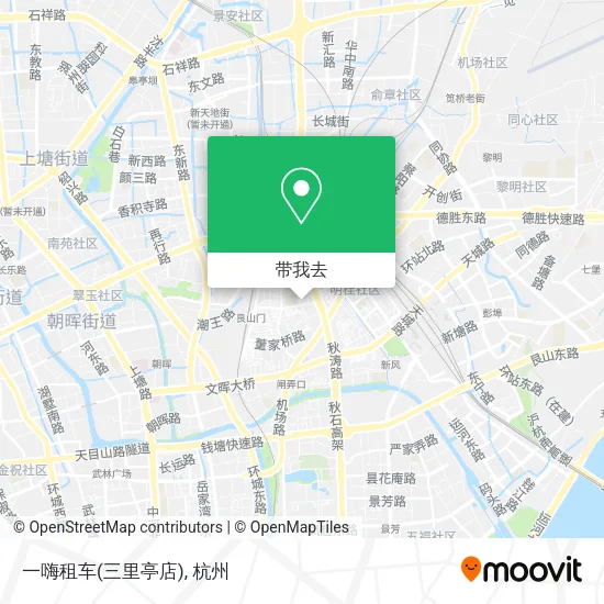 一嗨租车(三里亭店)地图
