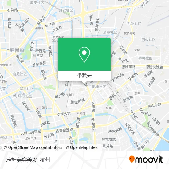 雅轩美容美发地图