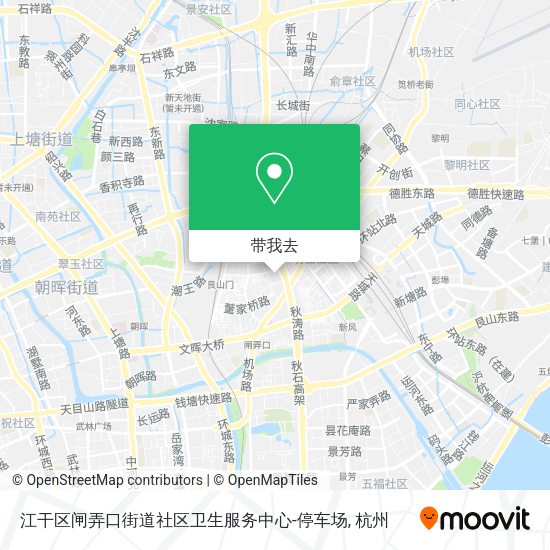 江干区闸弄口街道社区卫生服务中心-停车场地图