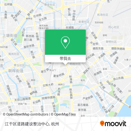 江干区道路建设整治中心地图