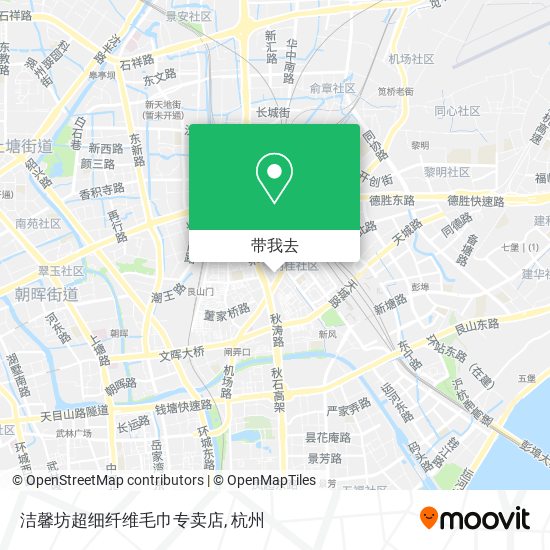 洁馨坊超细纤维毛巾专卖店地图
