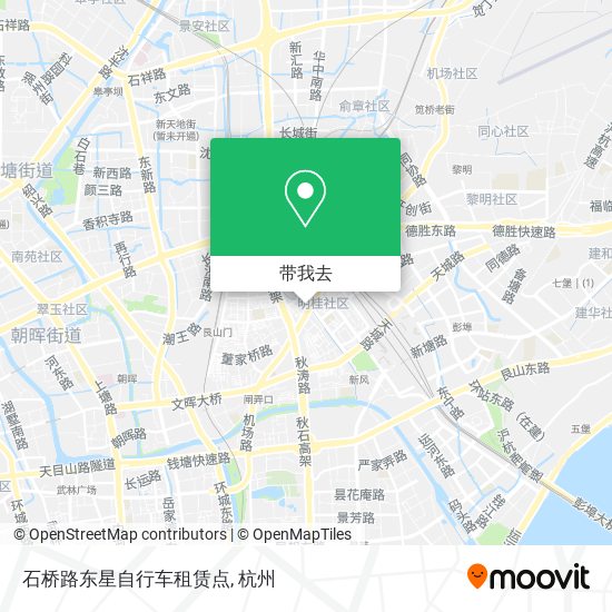 石桥路东星自行车租赁点地图