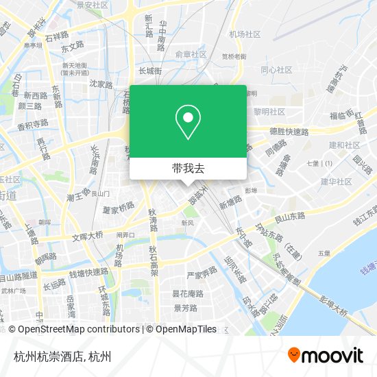 杭州杭崇酒店地图