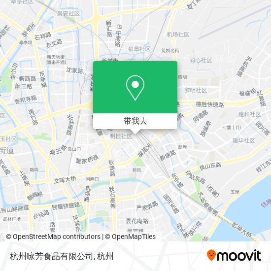 杭州咏芳食品有限公司地图