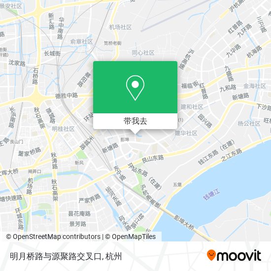 明月桥路与源聚路交叉口地图