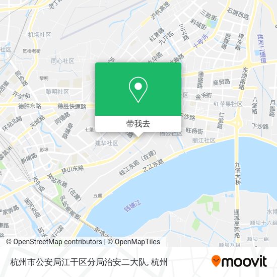 杭州市公安局江干区分局治安二大队地图