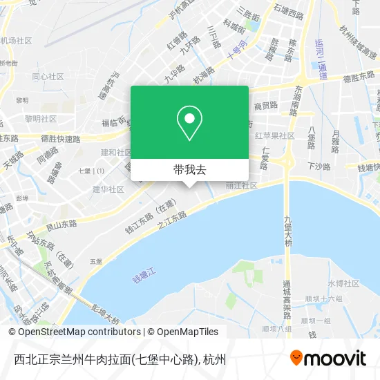 西北正宗兰州牛肉拉面(七堡中心路)地图