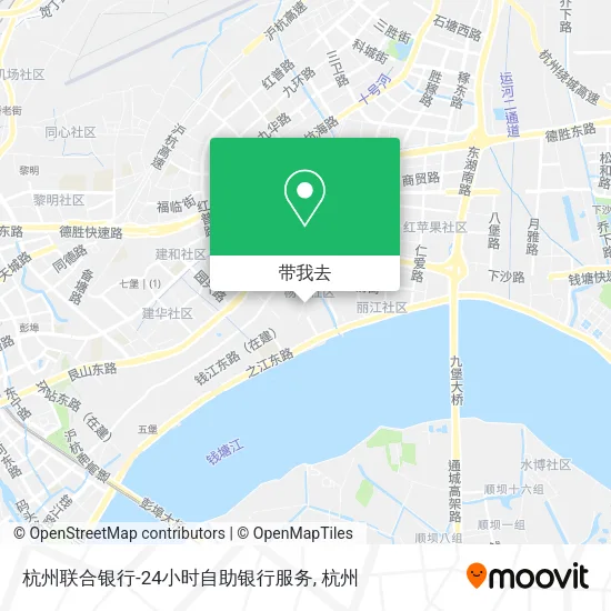 杭州联合银行-24小时自助银行服务地图