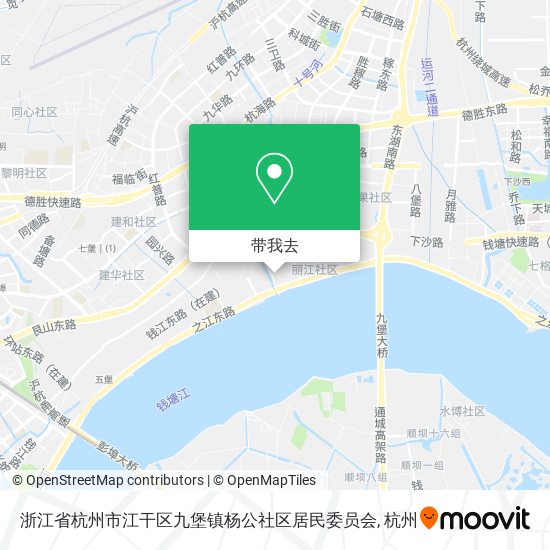 浙江省杭州市江干区九堡镇杨公社区居民委员会地图
