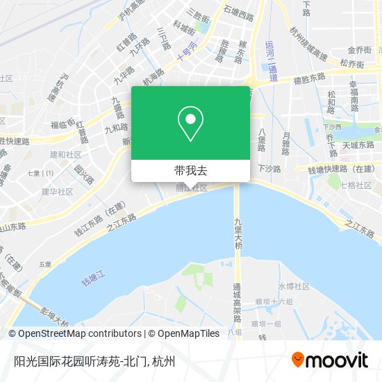阳光国际花园听涛苑-北门地图