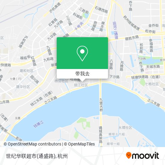 世纪华联超市(通盛路)地图