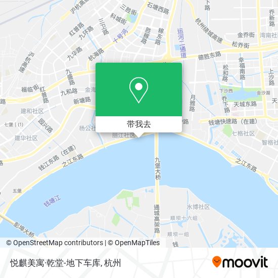 悦麒美寓·乾堂-地下车库地图