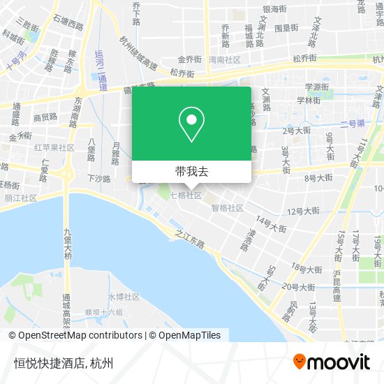 恒悦快捷酒店地图