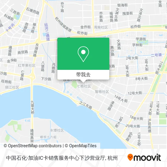 中国石化-加油IC卡销售服务中心下沙营业厅地图