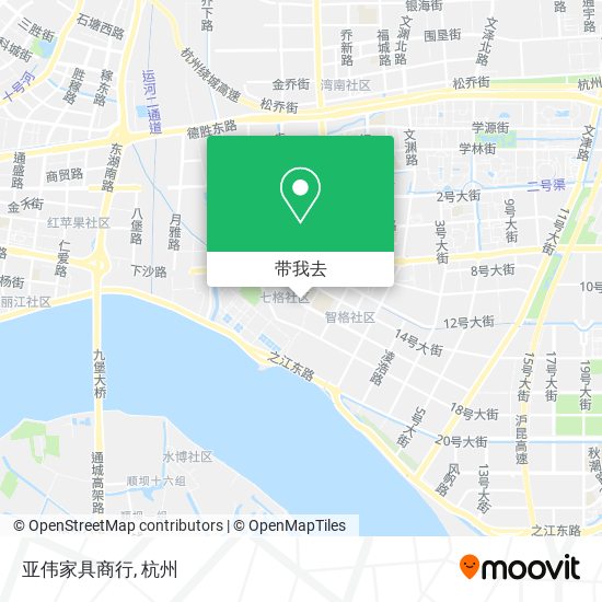 亚伟家具商行地图