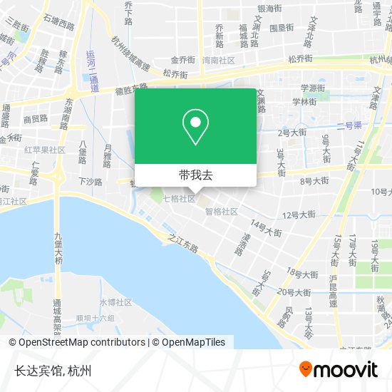 长达宾馆地图