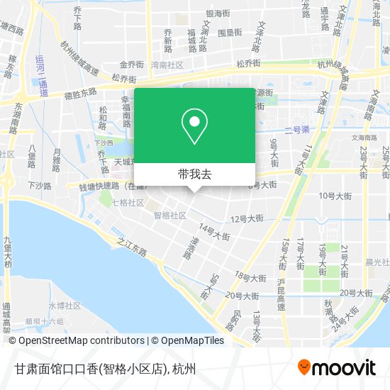 甘肃面馆口口香(智格小区店)地图