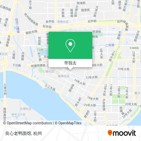 良心老鸭面馆地图