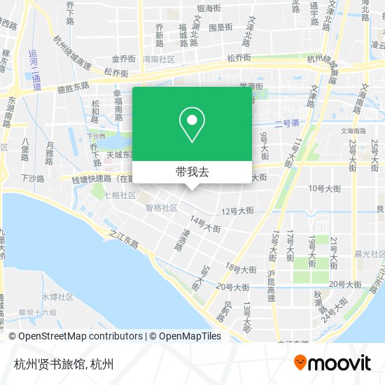 杭州贤书旅馆地图