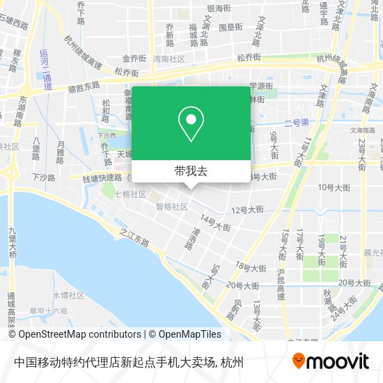 中国移动特约代理店新起点手机大卖场地图