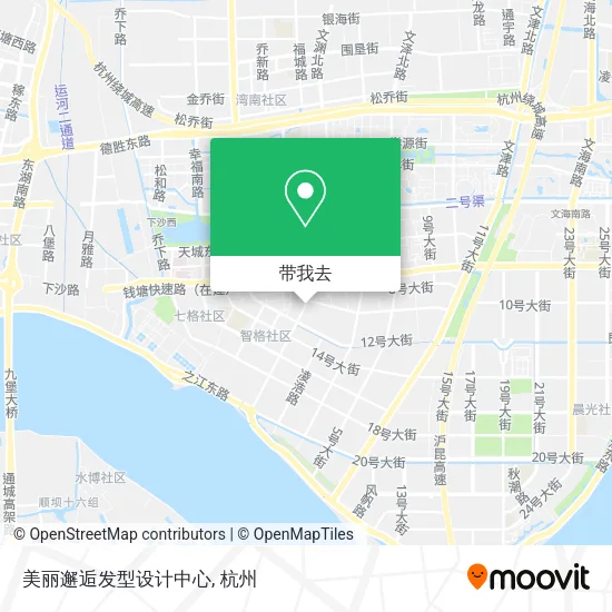 美丽邂逅发型设计中心地图