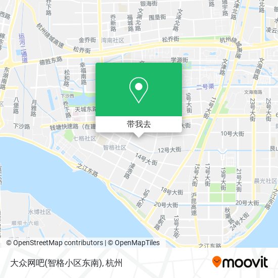 大众网吧(智格小区东南)地图
