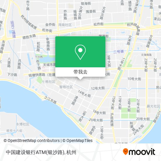 中国建设银行ATM(银沙路)地图