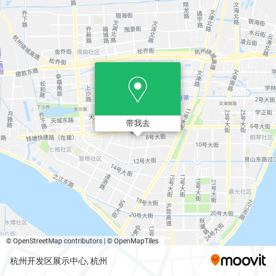 杭州开发区展示中心地图