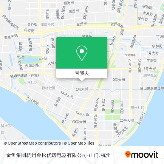 金鱼集团杭州金松优诺电器有限公司-正门地图