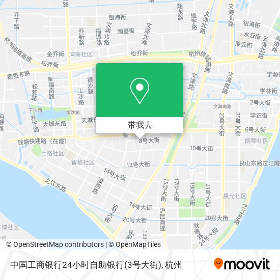 中国工商银行24小时自助银行(3号大街)地图