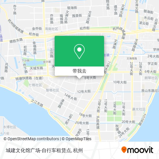 城建文化馆广场-自行车租赁点地图