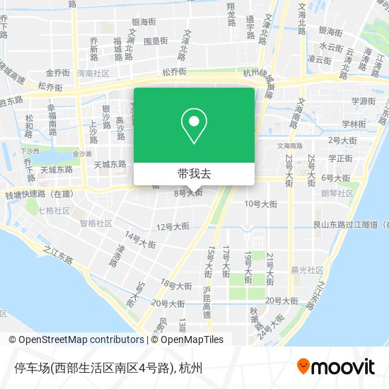 停车场(西部生活区南区4号路)地图