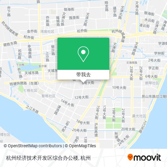 杭州经济技术开发区综合办公楼地图