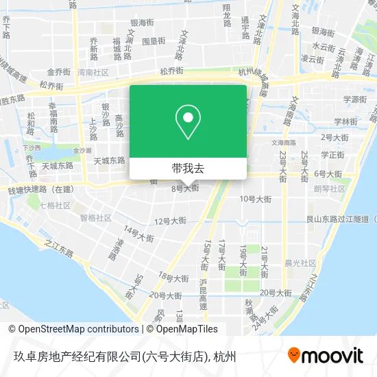 玖卓房地产经纪有限公司(六号大街店)地图