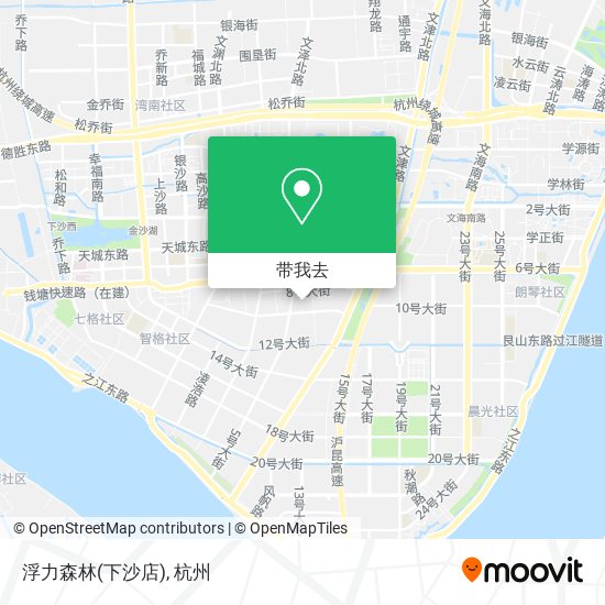 浮力森林(下沙店)地图