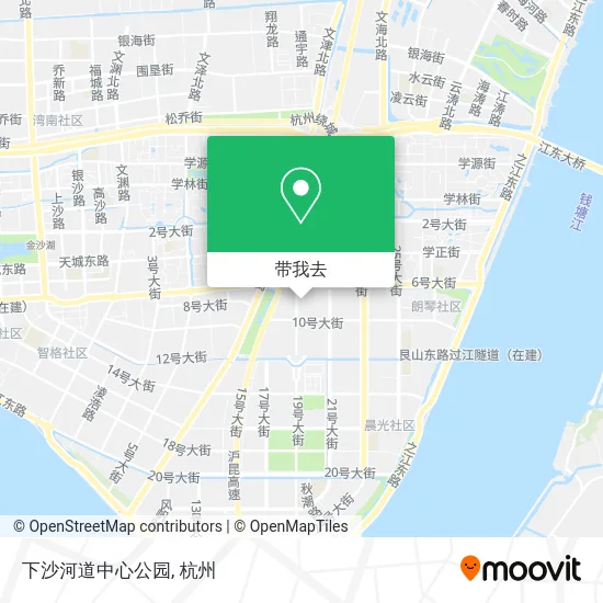 下沙河道中心公园地图