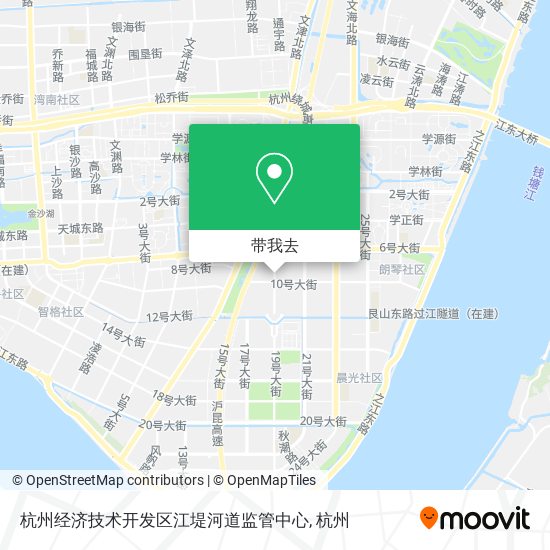 杭州经济技术开发区江堤河道监管中心地图