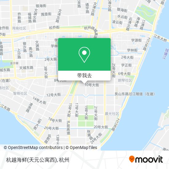 杭越海鲜(天元公寓西)地图