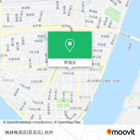 枫林晚酒店(亚居店)地图