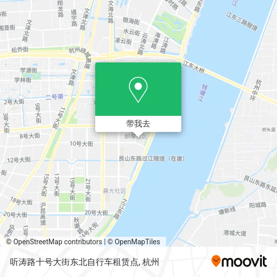 听涛路十号大街东北自行车租赁点地图