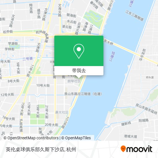 英伦桌球俱乐部久斯下沙店地图