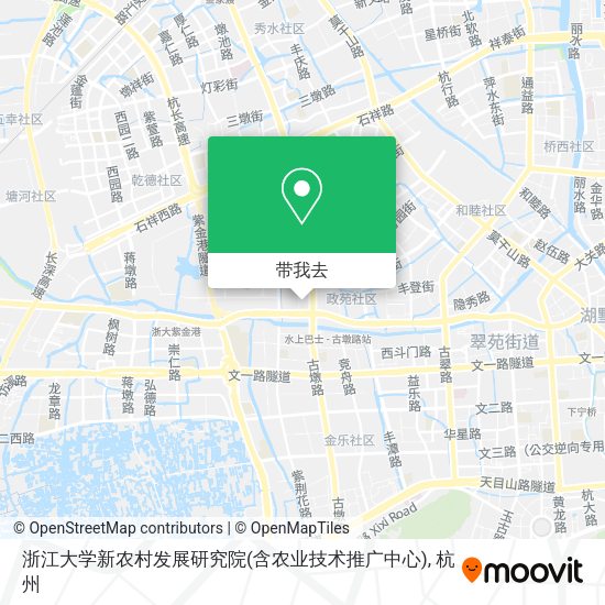 浙江大学新农村发展研究院(含农业技术推广中心)地图